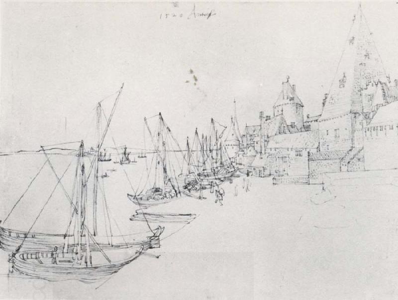Albrecht Durer The Harbor at Antwerp